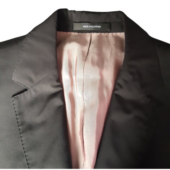 Hugo Boss 2 Piece Black Suit Lanificio Cerruti Nobility SZ 40R - Picture 3 of 16